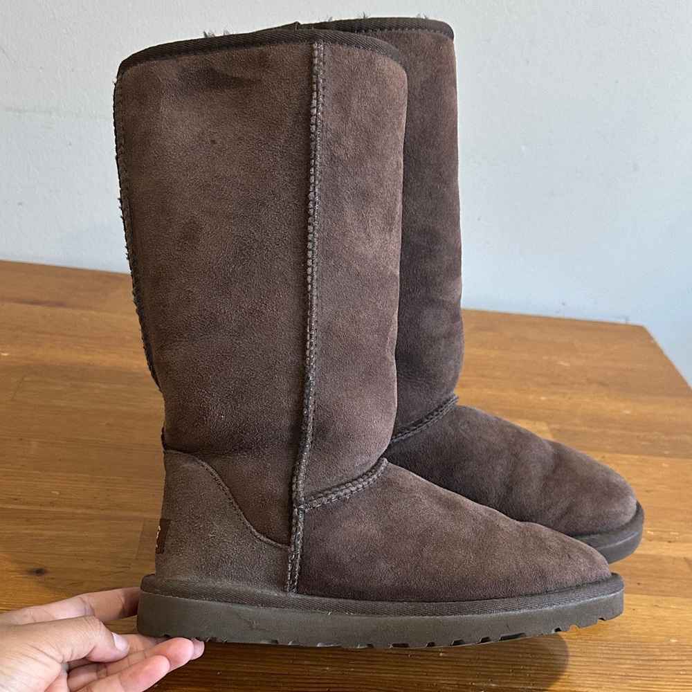 UGG  Australia Dark Brown Suede Boots